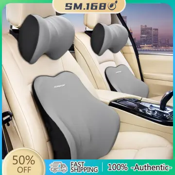 Car Neck Headrest Pillow Driver Lumbar Memory Foam Headrest Business Office  Auto Seat Car Four Seasons Back Cushion Neck Pillow