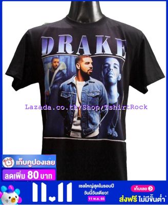 เสื้อวง DRAKE DRIZZY RAPPER เดรก แรปเปอร์ ไซส์ยุโรป เสื้อยืดวงดนตรีร็อค เสื้อร็อค  DRK1826 ลายเต็มเกือบOVP