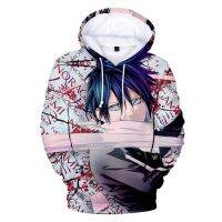 Noragami เสื้อผ้าแนวสตรีทฮาราจูกุแนวเสื้อฮู้ดพิมพ์ลาย3มิติแฟชั่นเสื้อกันหนาวแขนยาวผู้ชายผู้หญิงเสื้อฮิปฮอปเสื้อสวมหัวแบบฮู๊ดเสื้อผ้าสำหรับทุกเพศ