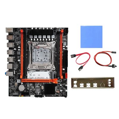 X99H Motherboard Kit+Thermal Pad+SATA Cable+Switch Cable+Bezel LGA2011-V3 DDR3X4 ECC RAM Slot M.2 NVME PCI-E X16 SATA3.0