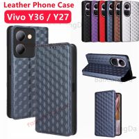 เคสโทรศัพท์หนังสุดหรูฝาพับสำหรับ Vivo Y27 Y 27 Y36 Y 36 Y78 Y 78 Y56 Y 56 VivoY27 VivoY36 VivoY78 4G 5G เคสมีขาตั้ง2023ตัวยึดเคสด้านหลังกันกระแทก