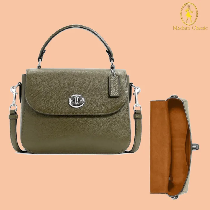 กระเป๋าสะพาย COACH C1557 MARLIE TOP HANDLE SATCHEL (SVB75) Lazada.co.th