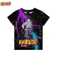 เสื้อยืด Sharingan Akatsuki Uzumaki Naruto ซัมเมอร์เสื้อยืดเสื้อยืดคอกลมลาย Kurama ขนาดใหญ่คอสเพลย์ Uchiha Sasuke สำหรับผู้ชายเสื้อนอก S