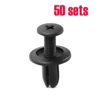 50set 6mm Car Fastener Clip Bumper Fender Liner Rivet for Grand Carnival Seat Ibiza 6L Mazda 3 2010 Mercedes W202  Gauges