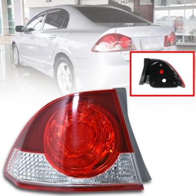 เสื้อไฟท้าย (ไม่รวมสายไฟ) ฮอนด้า ซีวิค นางฟ้า HONDA CIVIC 2007 - 2008 ซ้าย 1 ดวง Tail Lamp Rear Light Left LH Fit For Honda Civic FD Sedan 2006 2007-2008