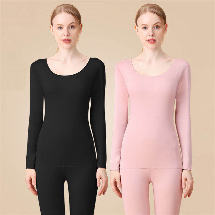 Autumn and Winter Thermal Underwear Women Thin Velvet