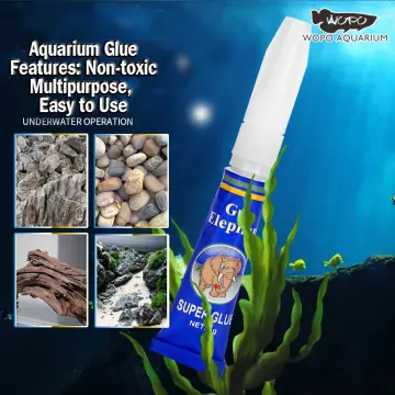 Aquatic Plants Grass Moss Glue Adhesive Fish Tank Coral Decor Instant Rock  Glue