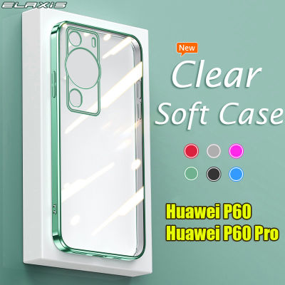 ปลอกอ่อนซิลิโคน ELAXIS สำหรับ P60 Huawei/P60 Pro ใหม่ของแท้โทรศัพท์เคสโปร่งใสสีลูกกวาดเลนส์ EL004กรอบฝาครอบป้องกันเต็มตัว