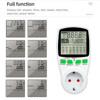 Digital Energy Meter Kwh AC Power Meter Wattmeter Wattage Electricity EU French US UK AU Measuring Outlet Power Analyzer