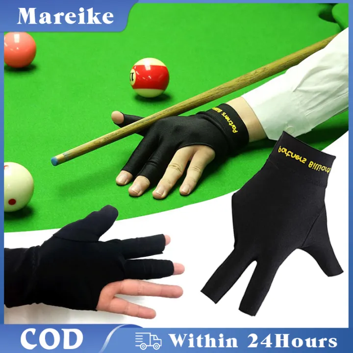 Billiard Gloves Left Hand 3 Finger Glove High Elasticity Spandex Lycra