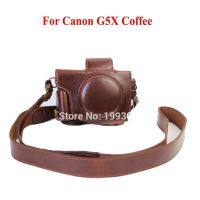 G5XII II เคส G5X หรูหราสำหรับ II Cover Powershot กล้อง G5X G5X กับกล้องจิ๋วผิว Pu สายกระเป๋าอุปกรณ์โปรเจคเตอร์