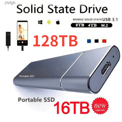 100% ต้นฉบับความเร็วสูง32TB 16TB 8เทราไบต์ SSD 4TB 2TB โซลิดสเตตฮาร์ดไดรฟ์ USB3.0ฮาร์ดไดรฟ์มือถือฮาร์ดไดรฟ์ Zlsfgh