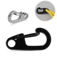 Climbing Safety Harness Useful Stainless Split Steel Keychain Ring Key Clasps Clips Snap Hook