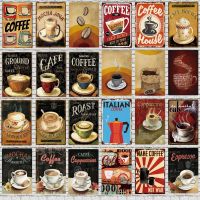 Italian Coffee Sign Plaque Metal Vintage Tin Plate Wall Bar Coffee House Shop Restaurant Home Art Craft Decor 30X20CM XP(961)A