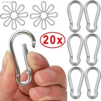 ✓✹♚ 20pcs Mini Alloy Spring Carabiner Snap Hook Carabiner Clip Keychain Outdoor Camping Climbing Hiking D-ring Buckle Tools Keychain