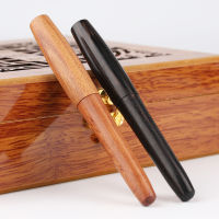 Moonman Natural Handmade Wood Fountain Pen Full Wooden Beautiful Pen EFFCalligraphy Bent Nib Fashion Writing Ink Pen Gift Set