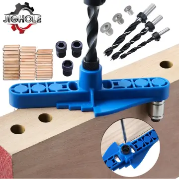 Pocket Hole Jig Kit System Mini Wood Jig Step Drill Bit 6/8/10mm