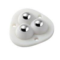 ℗◕ 4Pcs/Set Self Adhesive Mute Ball Universal Wheel Stainless Steel Beads Pulley Storage Box Bedside Cupboard Mobile Base Accessory