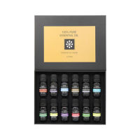 Aimigo 10ml 12pcs/kit Gift Set Pure Essential Oils for Aroma Diffusers Pure Aromatherapy