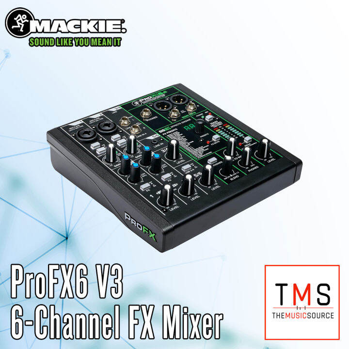 Mackie ProFX6v3 Series, 6Channel Professional Effects Mixer with USB