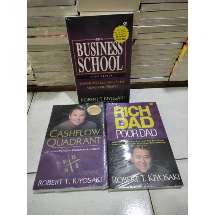 Paket 3 Buku Robert T Kiyosaki Rich Dad Poor Dad The Business