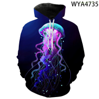 New New Fashion Streetwear Jellyfish Men Women Children Hoodies Printed 3D Boy Girl Kids Sweatshirts Pullover Long Sleeve Topstrend