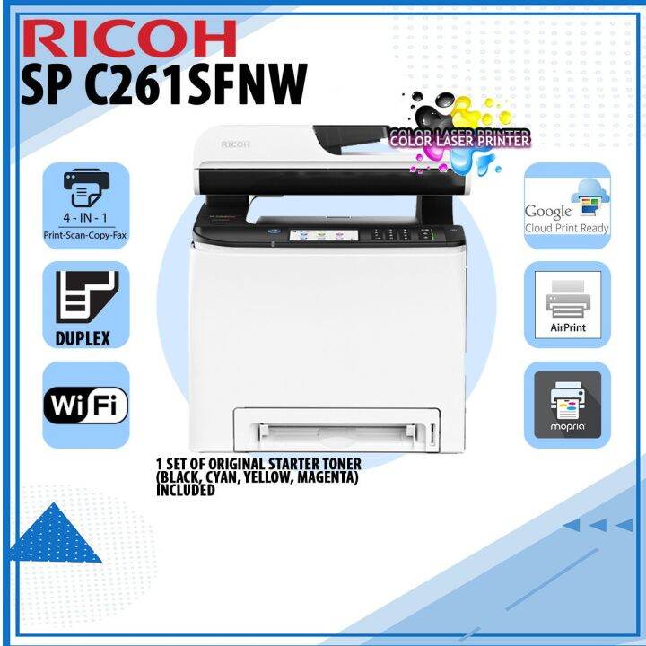 RICOH SP C261SFNw A4 colour multifunction printer | Lazada