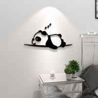 Cartoon Panda Creative Stickers 3D Three-dimensional Wall Stickers Living Room Bedroom Bedside Background Wall Decorations