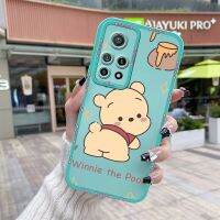 Chenyyka เคสสำหรับ Xiaomi MI 10T Pro Redmi K30s เคสโทรศัพท์แฟชั่นแบบบางดีไซน์น่ารักรูปแบบวินนี่เดอะพูห์เดอะพูห์กันกระแทกขอบสี่เหลี่ยมเคสนิ่มเคสซิลิโคนคลุมทั้งหมดเคสป้องกันกล้อง