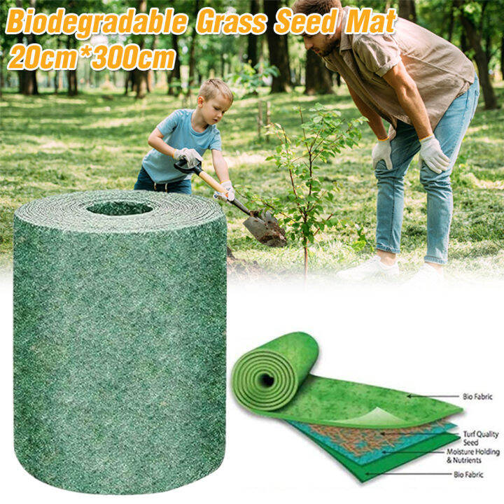 1/3/5PCS 300X20cm Biodegradable Grass Seed Mat Seed Starter Mat