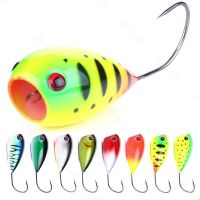 Popper Fishing Bait 8cm/13g Fishing Lure Croatian Egg Big Mouth Single Hook Fake Bait Outdoor Fishing Gear Artificial Hard Bait