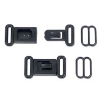 【cw】 50/100 Sets 12.5mm Plastic Hardware Adjustable Tape Accessories Buckle Clasps  amp; Hooks Set Bow Tie Clip Fastener Swimwear