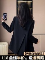 Uniqlo 2023 New Fashion version Autumn Black Womens Suit Short Jacket Women Spring Autumn 2023 New Small Tops Professional Suit Suit