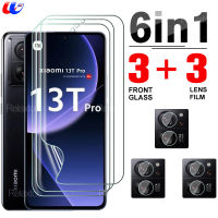 ฟิล์มไฮโดรเจลนุ่มเต็มรูปแบบ6in1สำหรับ Xiaomi 13 T Pro 5G Xiaomi13T Mi 13 TPro Xiomi 13 T Mi13T Mi13 TPro ปกป้องหน้าจอกระจกกล้องถ่ายรูป