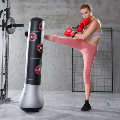 Inflatable Boxing Bag Water Base Punching Standing Sandbag Sports Fitness Pressure Relief Body Building Equipment
