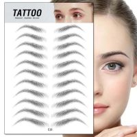 Eyebrow Sticker Makeup False Eyebrows Stickers Waterproof Hair Like 3D Long Lasting Eyebrows Tattoo Makeup Patches for Female