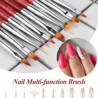 Nail Art Acrylic Brush Liquid Powder Carving UV Gel Extension extension Painting Brush Lines Liner Drawing Pen Manicures Tools Artist Brushes Tools