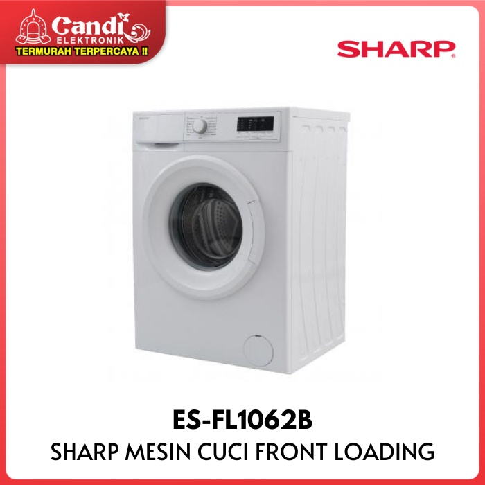 SHARP Mesin Cuci Front Loading Kapasitas 6 Kg ES-FL1062B | Lazada Indonesia