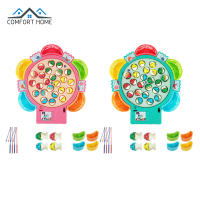 Magnetic Fishing Game Toy Rotating Fish Board Game With Music Fine Motor Skill Training Birthday Gifts For Boys Girls