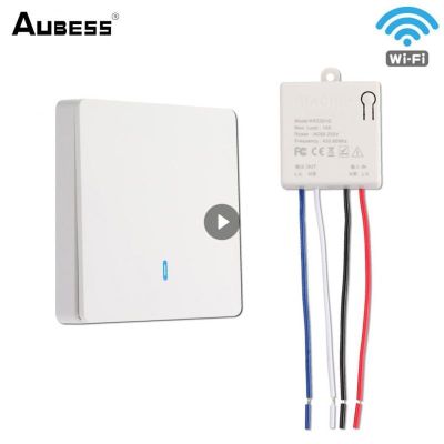 【CW】 Aubess 433MhzWireless SwitchLmapLighting Controller Diese AC90 250VRelay Receiver Board Wall Switch