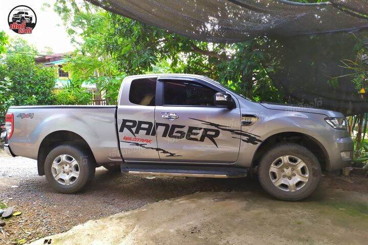 สติ๊กเกอร์ติดรถ-ขายดีสุด-สติกเกอร์ลายโคลนก้างปลา-รถกระบะ-ford-ranger-d3-1-ชุด-2-ข้าง-งานคุณภาพ-ติดง่าย-ไม่มีผลกับสีรถเดิม-พร้อมส่ง