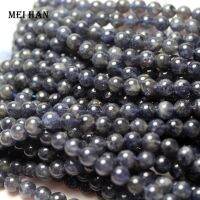 【☸2023 New☸】 changxiej0303636 Meihan อัญมนีแท้6mm-0.2 Iolite ธรรมชาติทรงกลมเรียบสายคล้องแว่นตาลูกปัดสำหรับการออกแบบเครื่องประดับทำ Diy