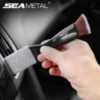 SEAMETAL Car Clean Brush มัลติฟังก์ชั่น Car Air Vent Outlet แปรงกำจัดฝุ่นสำหรับทำความสะอาดภายในรถยนต์ Detailing Care