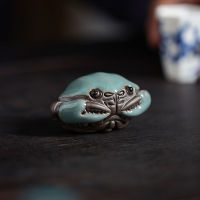 Ge Kiln Open Pieces Tea Pet Can Raise Hairy Crab Small Crab Tea Play Handmade Tea Pet Ornament Tea Ceremony Accessories