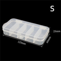 5 Compartments Clear Fishing Tools Tackle Boxes Storage Fishing Box Lure Bait Accessories