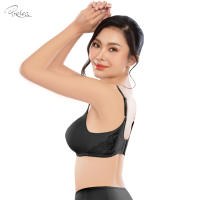 Presea  บราไร้โครง แต่งลูกไม้ด้านหลัง Wireless Bra สีดำ MA1510