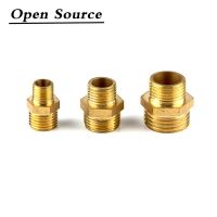 1/8" 1/4" 3/8" 1/2" 3/4" 1" Pneumatic / Water Heating Brass Pipe Fittings Reduced Male Thread Butt Joint Water Oil Gas Adapter Pipe Fittings Accessori