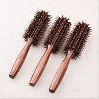 [COD] Comb curly hair comb womens pig bristle wooden rolling inner buckle bangs straight salon styling male