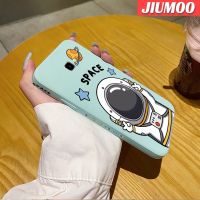 JIUMOO J4ปลอกสำหรับ Samsung บวก2018 J4เคสซิลิโคนนิ่มลายการ์ตูนอวกาศอวกาศอวกาศเคสกันกระแทกแฟชั่นขอบสี่เหลี่ยมคลุมทั้งหมดของแท้ป้องกันเลนส์กล้อง