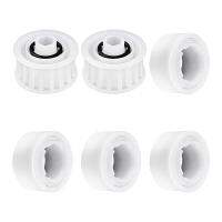 4 PCS Guide Wheels with 2 Pully Gears Part Numbe 3884997-R6 White for Dolphin Nautilus CC Plus Premier Pool Cleaner Accessories